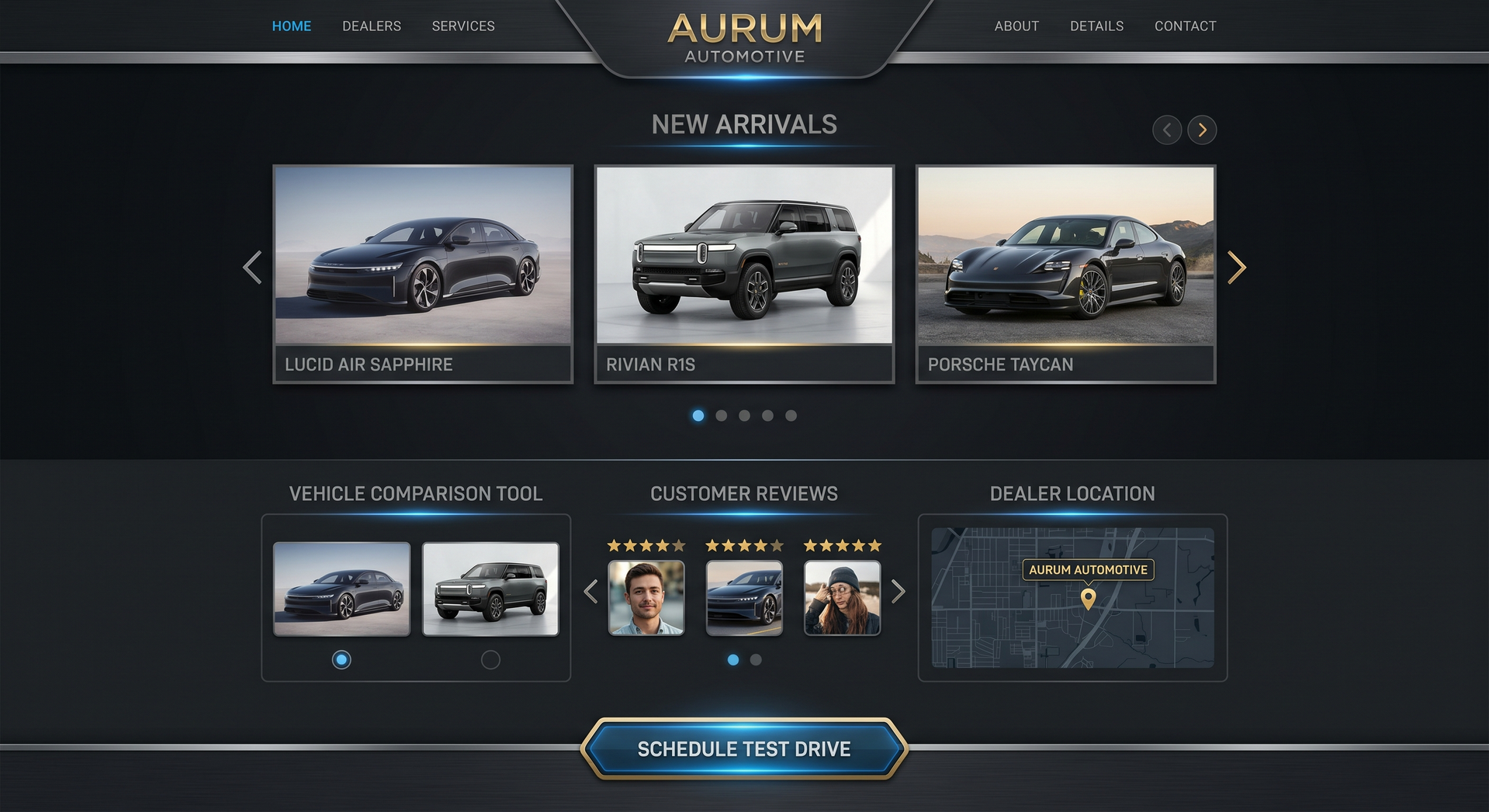 Auto Dealer Website Preview