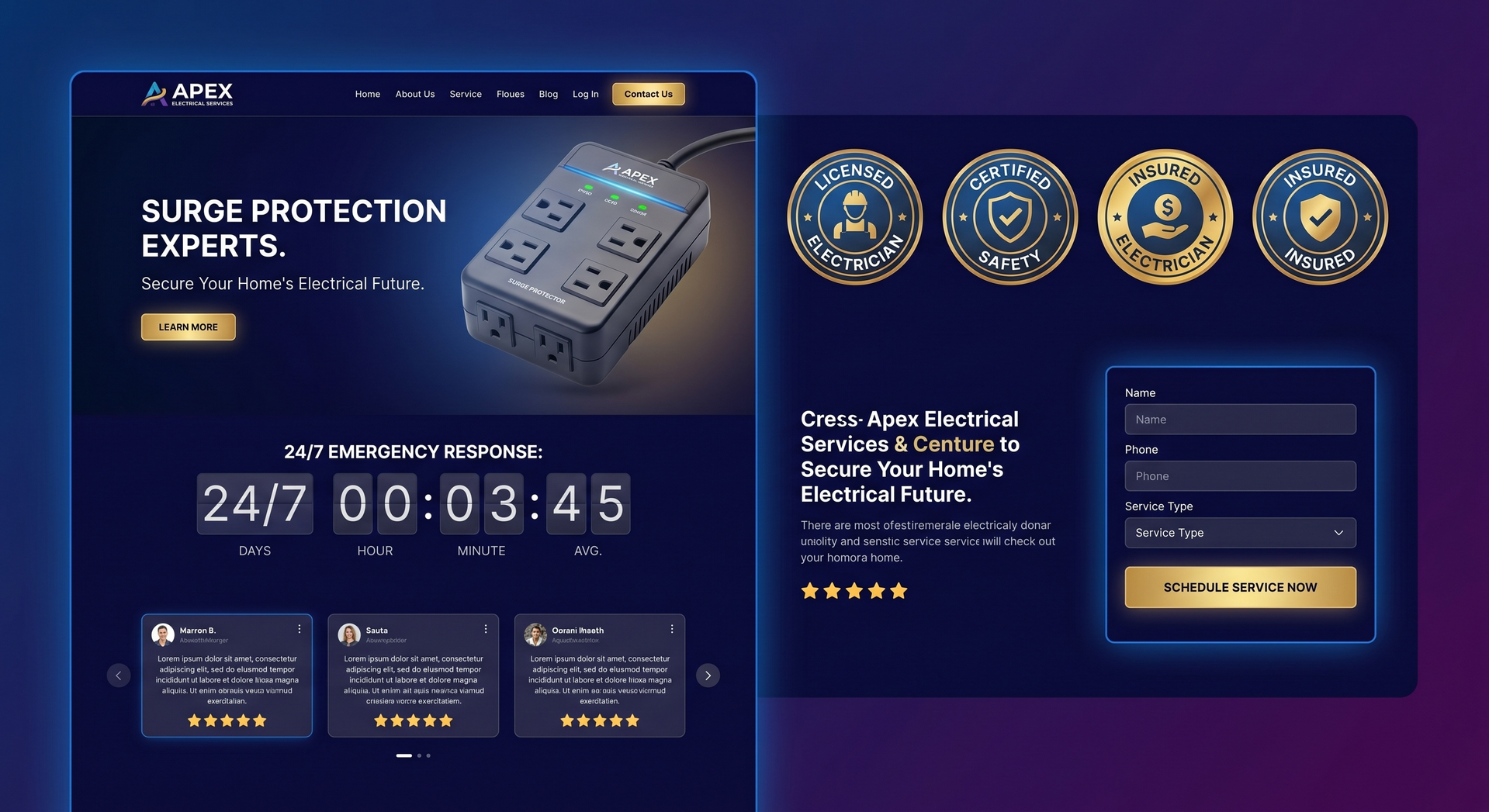 Electrical Website Preview