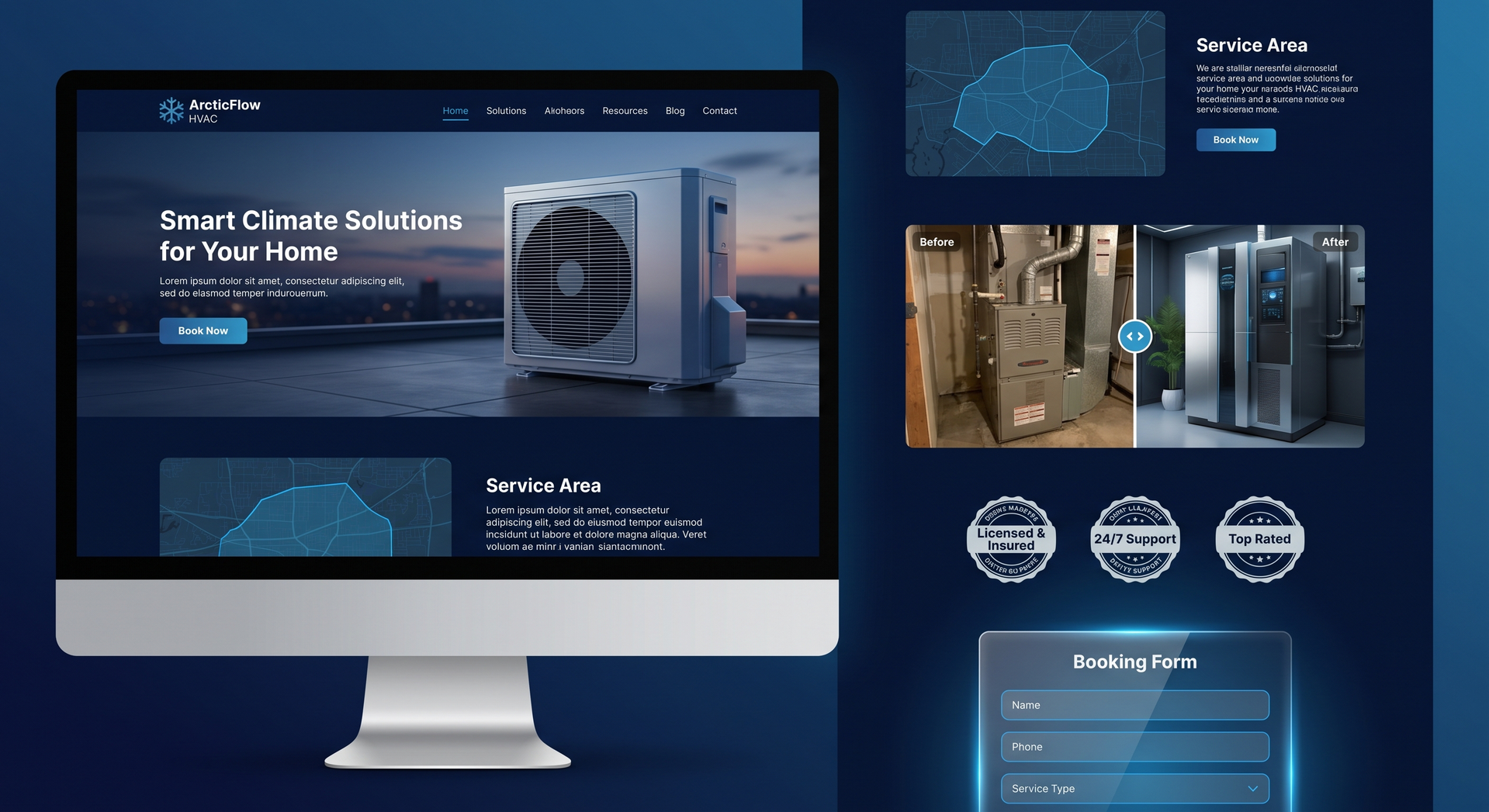 HVAC Website Preview