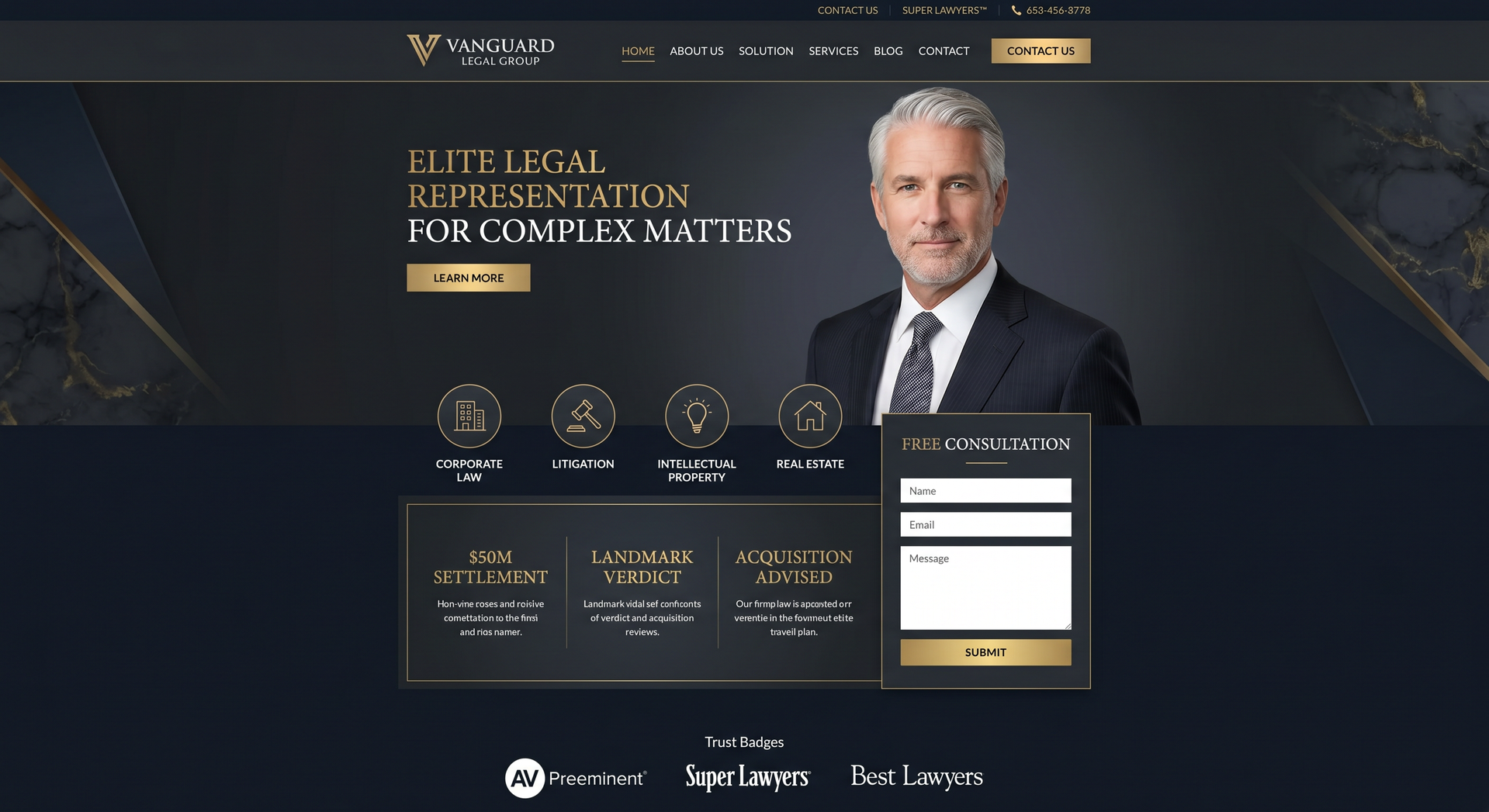 Law Firm Website Preview