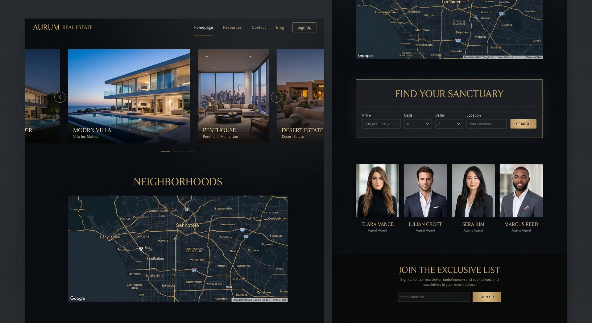 Real Estate Website Preview