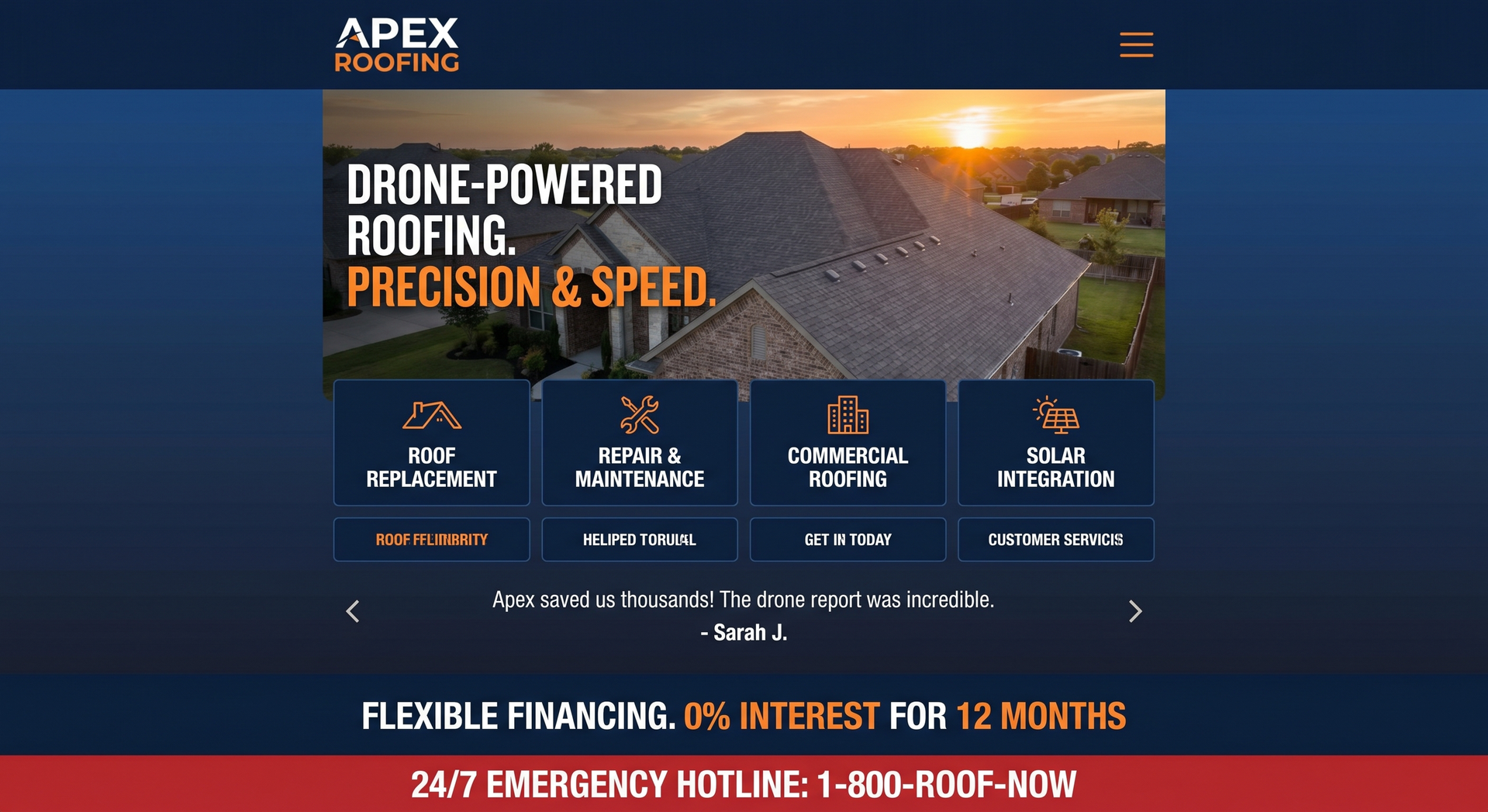 Roofing Website Preview